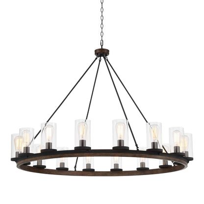 16 light wagon wheel chandelier (4) by ACROMA