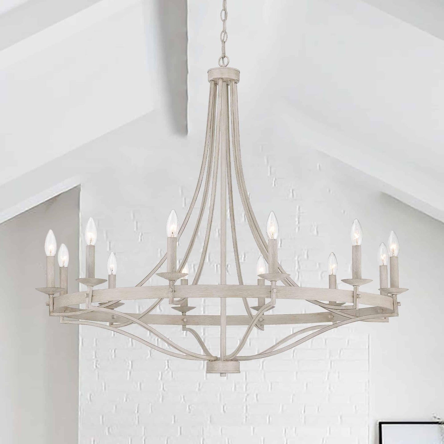 12 light classic candle style wagon wheel chandelier 1 (17) by ACROMA