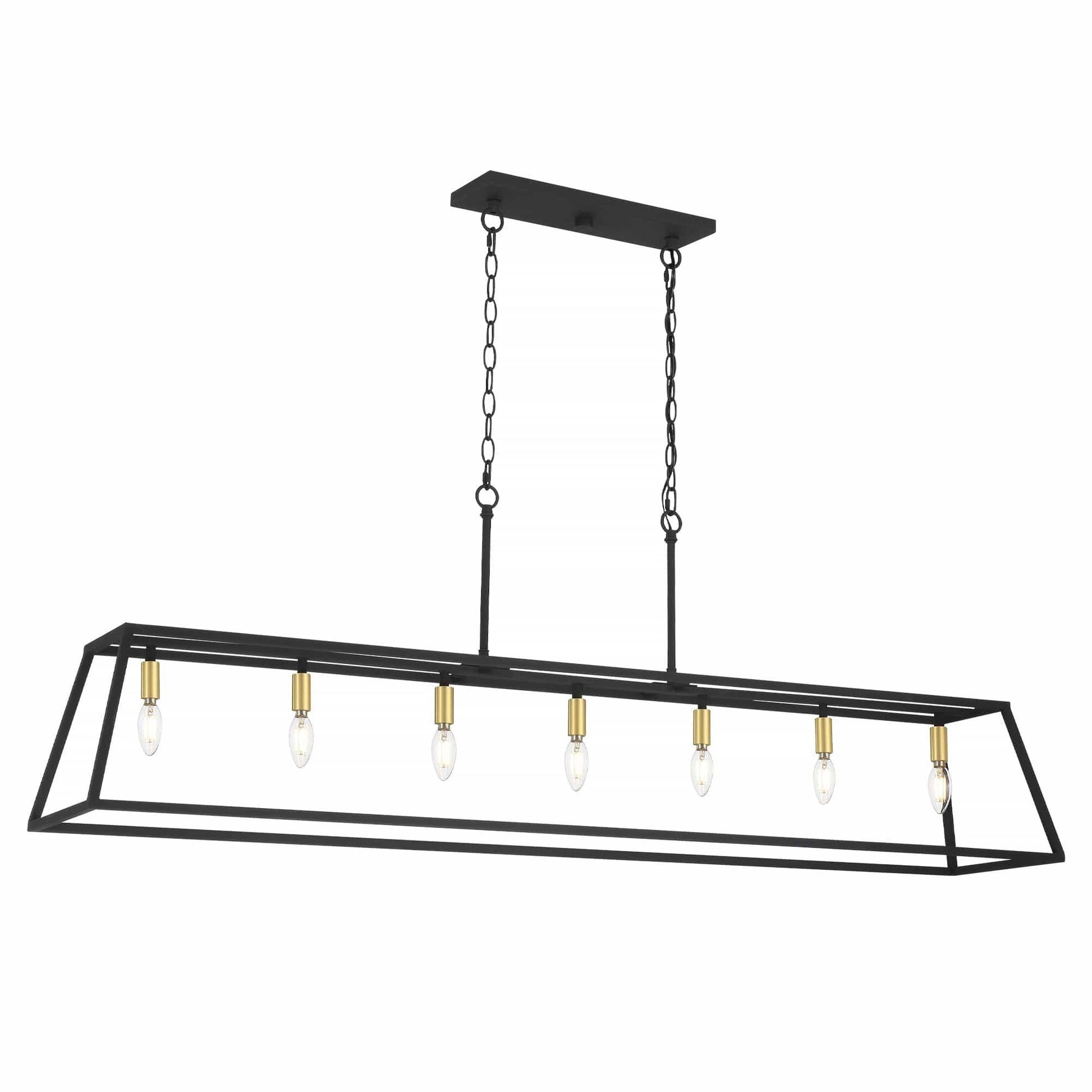 7 light farmhouse kitchen island chandelier (12) by ACROMA