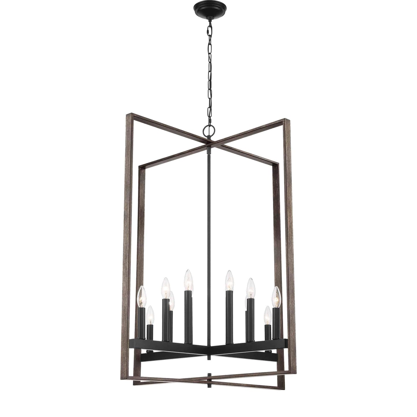 2712 | 12 - Light Lantern Geometric Chandelier by ACROMA?  UL - ACROMA