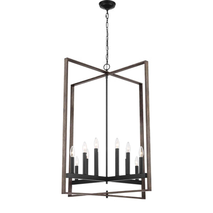 2712 | 12 - Light Lantern Geometric Chandelier by ACROMA?  UL - ACROMA