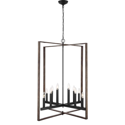 2712 | 12 - Light Lantern Geometric Chandelier by ACROMA?  UL - ACROMA