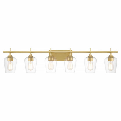 6 light gold bathroom vanity light (6) by ACROMA