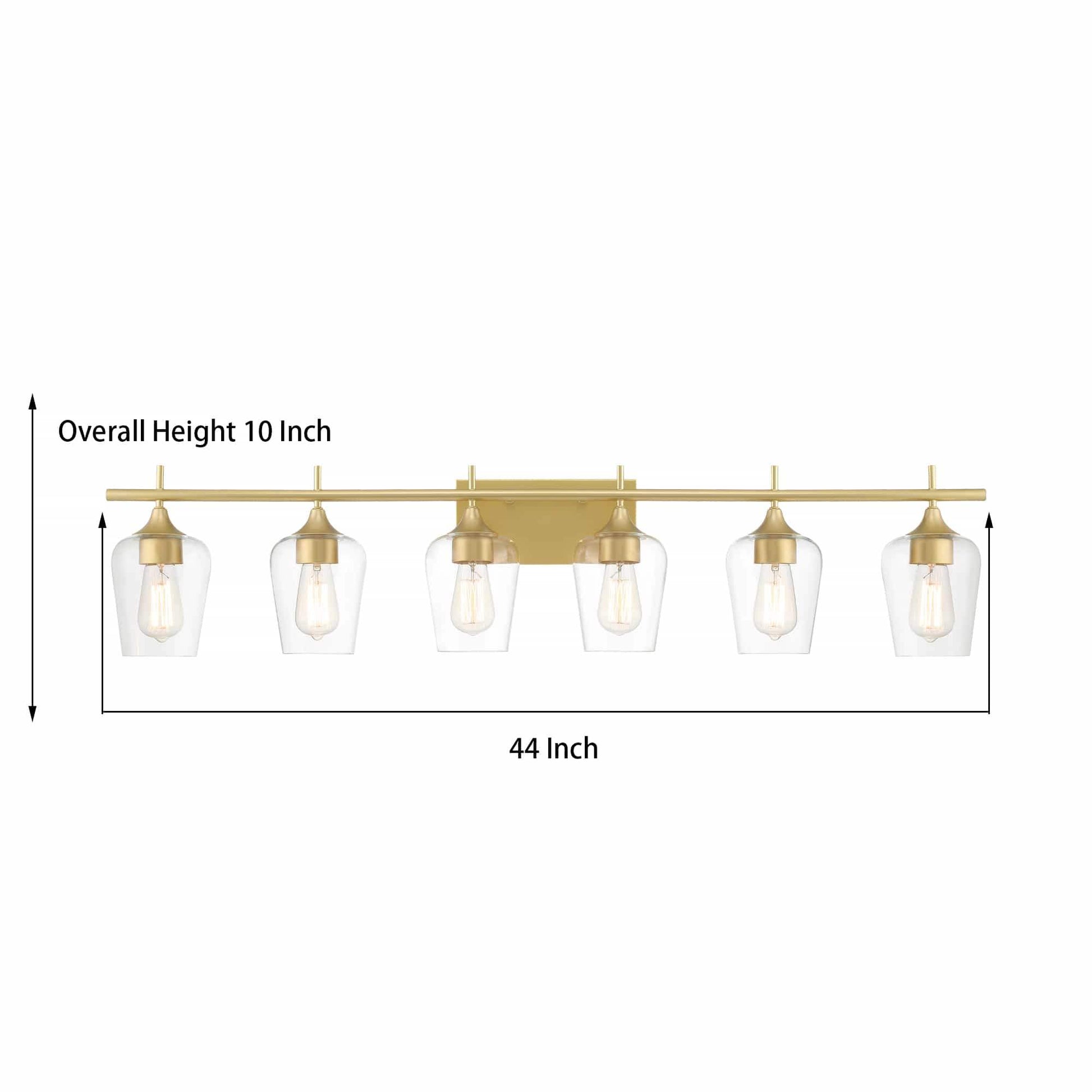 6 light gold bathroom vanity light (15) by ACROMA