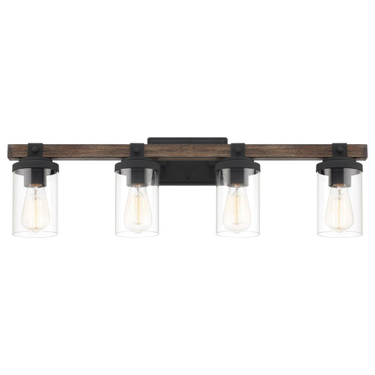 4 light steel glass bathroom vanity light (4) by ACROMA