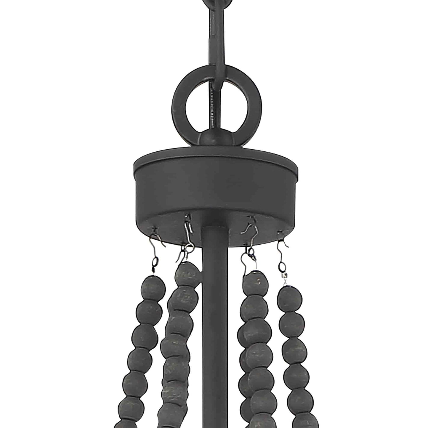 6 light candle style empire entryway chandelier with beaded accents (8) by ACROMA