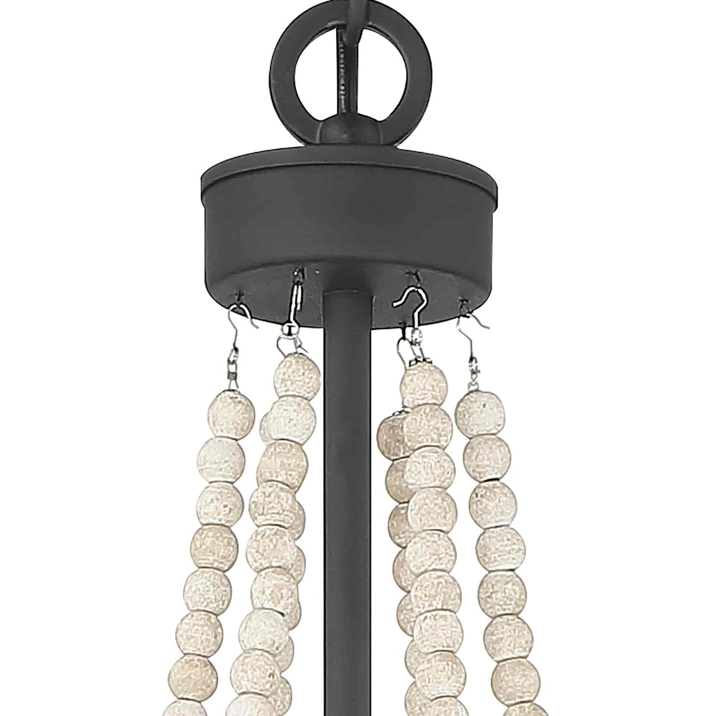 6 light candle style empire entryway chandelier with beaded accents (11) by ACROMA