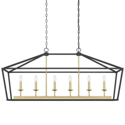 6 light linear kitchen island chandelier (2) by ACROMA