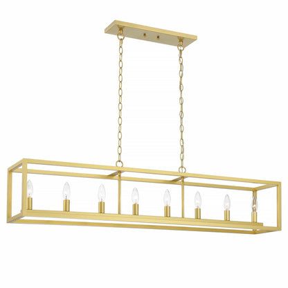 8 light kitchen island rectangle pendant (3) by ACROMA