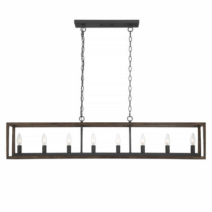 8 light kitchen island rectangle pendant (32) by ACROMA