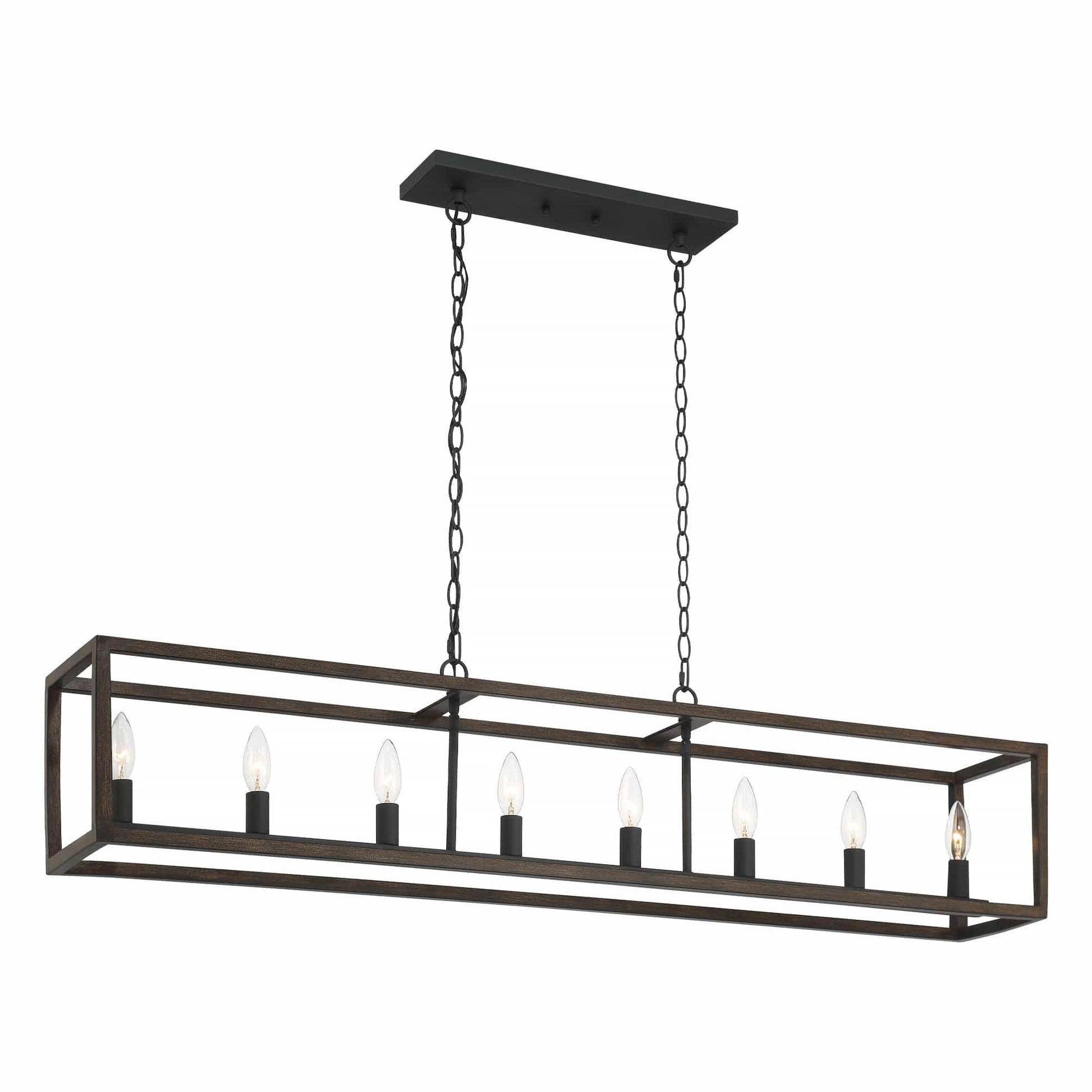 8 light kitchen island rectangle pendant (33) by ACROMA