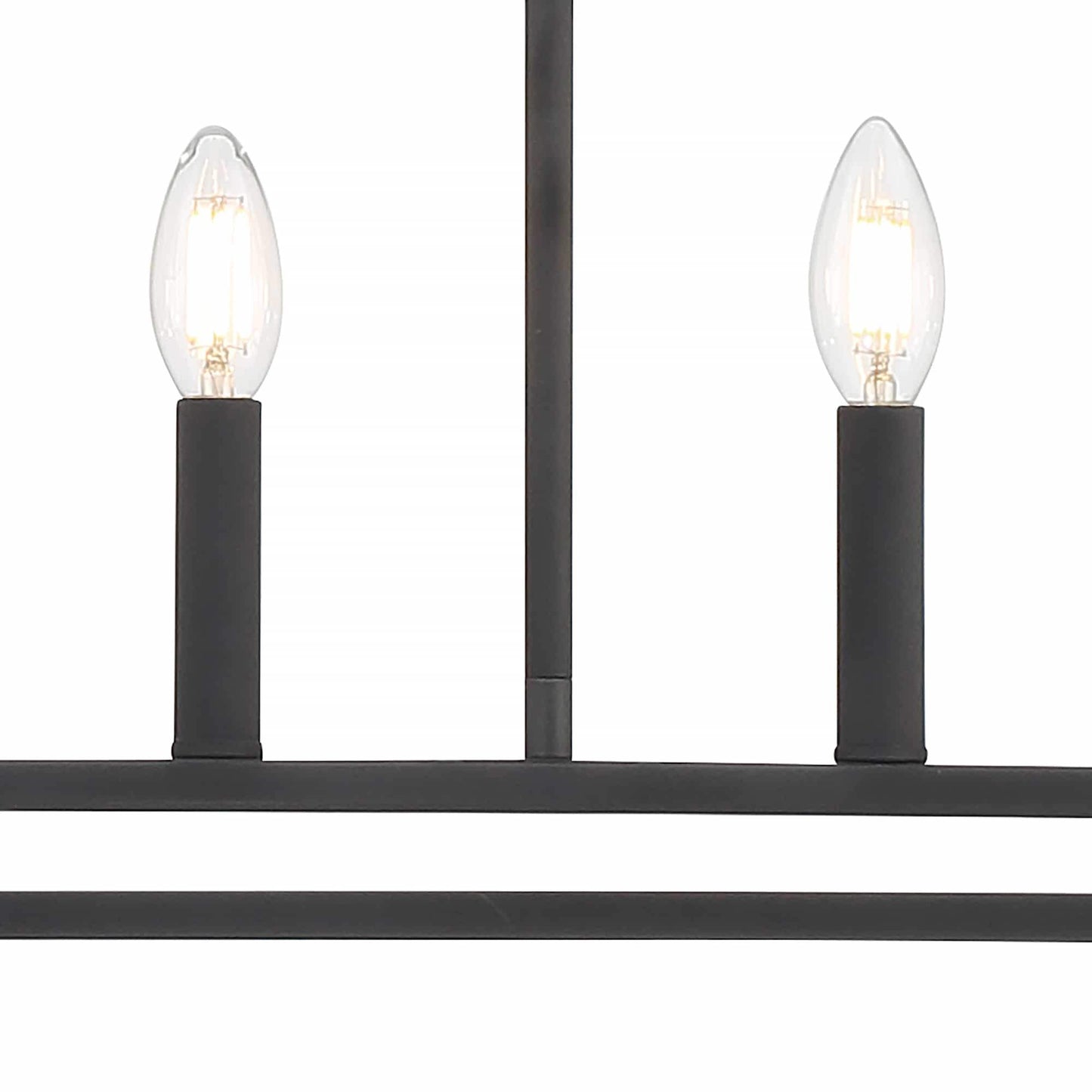 6 light linear rectangle chandelier (6) by ACROMA