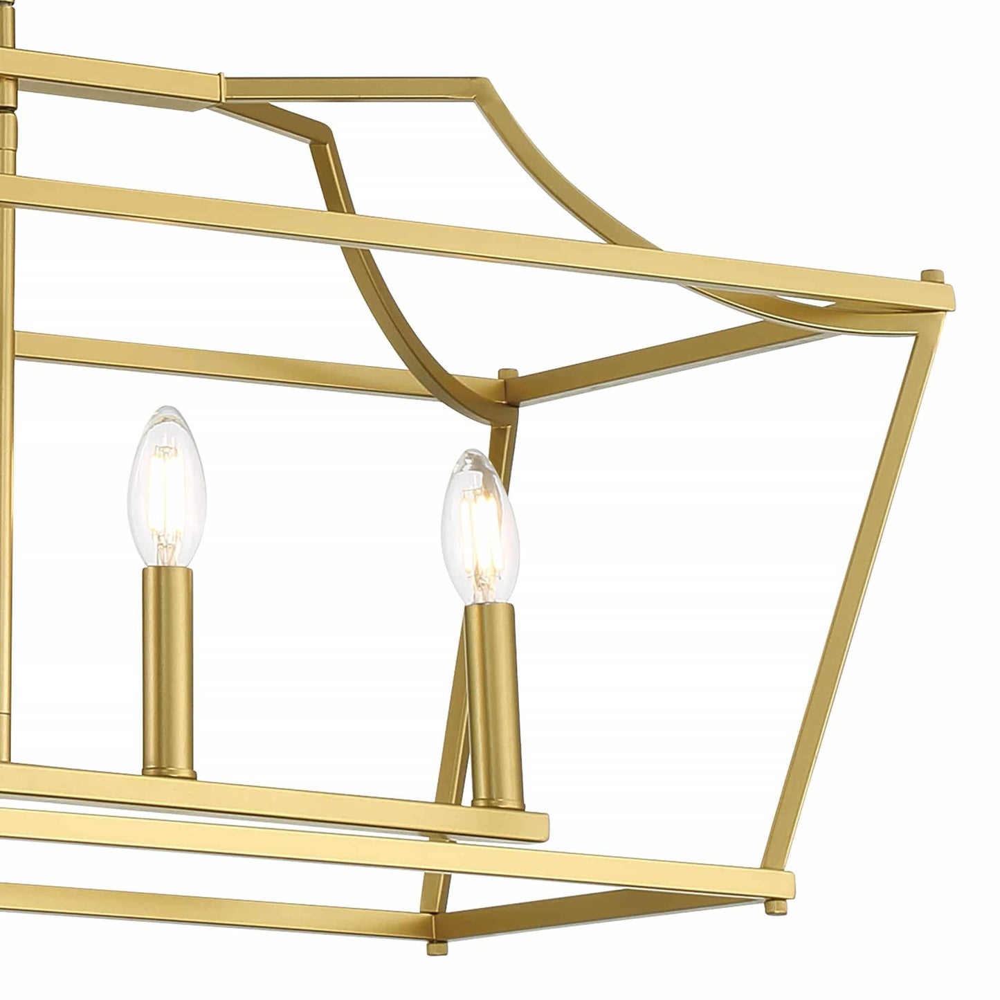 6 light linear rectangle chandelier (14) by ACROMA