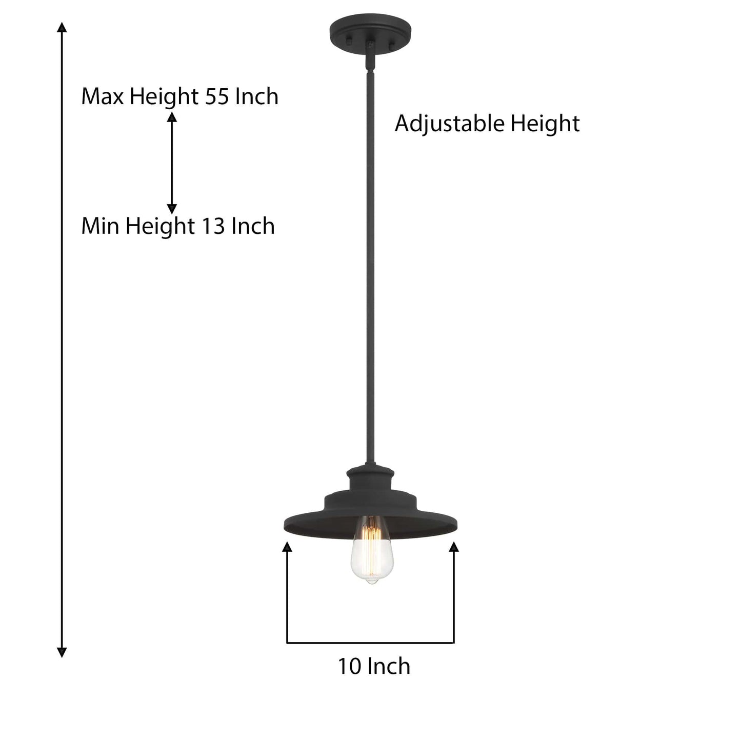 1 light single industrial cone pendant (9) by ACROMA