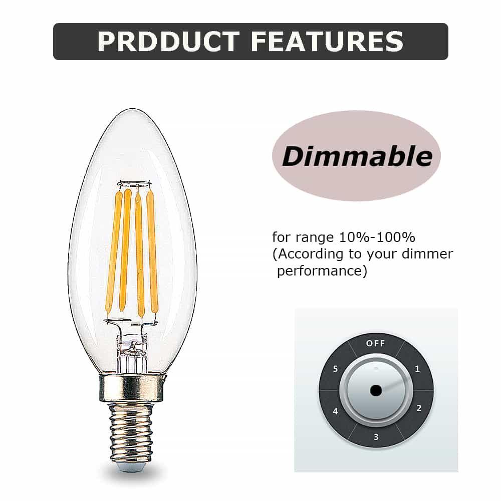 4 watt led dimmable light bulb (4) by ACROMA